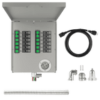 12-Circuit 120/240V 30A Non-Automatic Transfer Switch - Home Power Tech