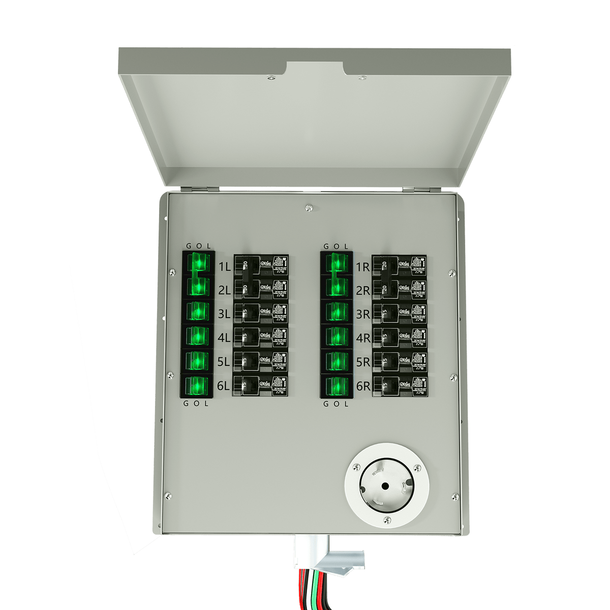 12-Circuit 120/240V 50A Non-Automatic Transfer Switch - Home Power Tech