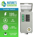 120V 15A 4-Circuit Non-Automatic Transfer Switch - Home Power Tech