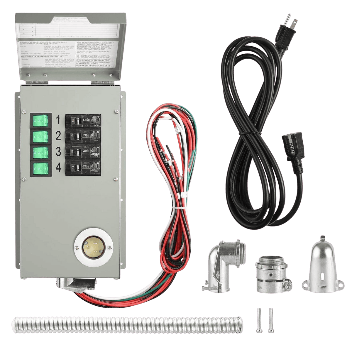 120V 15A 4-Circuit Non-Automatic Transfer Switch - Home Power Tech