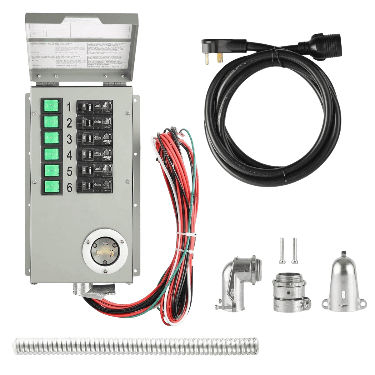 120V 30A 6-Circuit Non-Automatic Transfer Switch - Home Power Tech