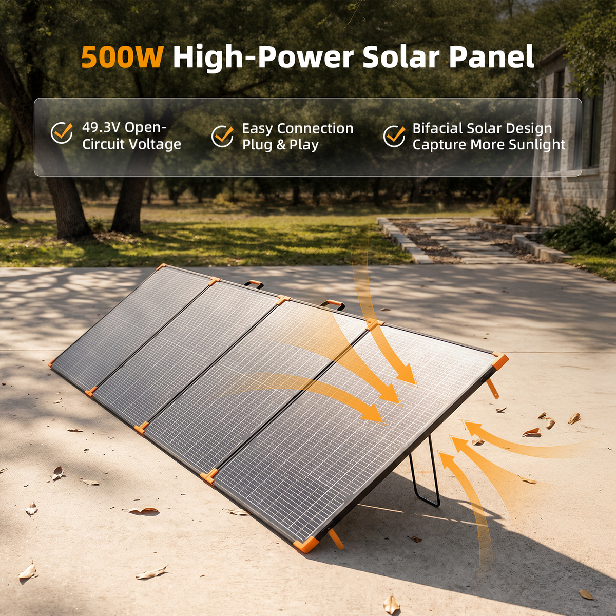PECRON PV500 500W Portable Solar Panel Waterproof IP67