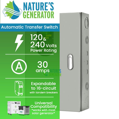30A Automatic Generator Transfer Switch - Home Power Tech