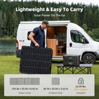 PECRON PV500 500W Portable Solar Panel Waterproof IP67