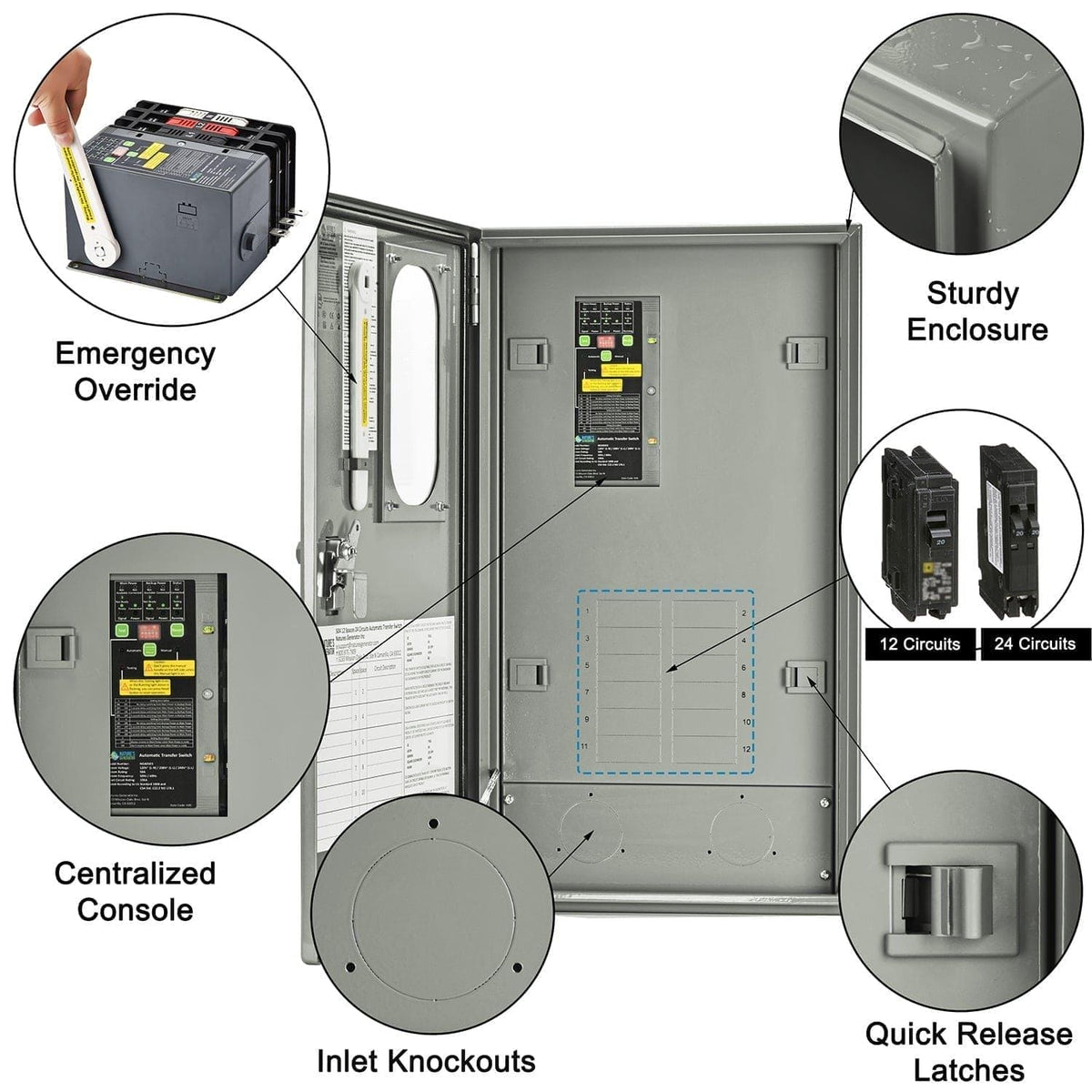 50A Automatic Generator Transfer Switch - Home Power Tech