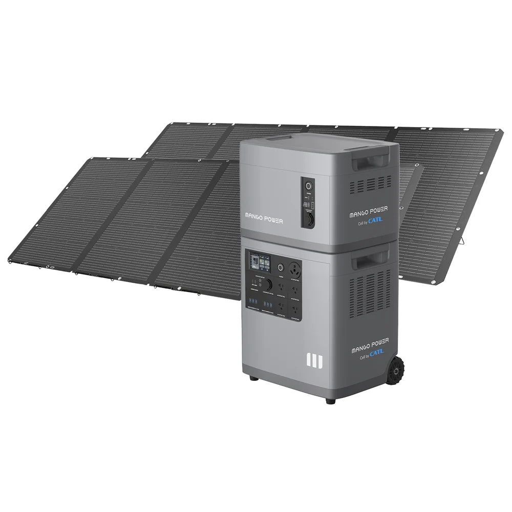 Mango Power E Big Battery Solar Generator Kit – 7kWh + 2 × 400W Solar Panels