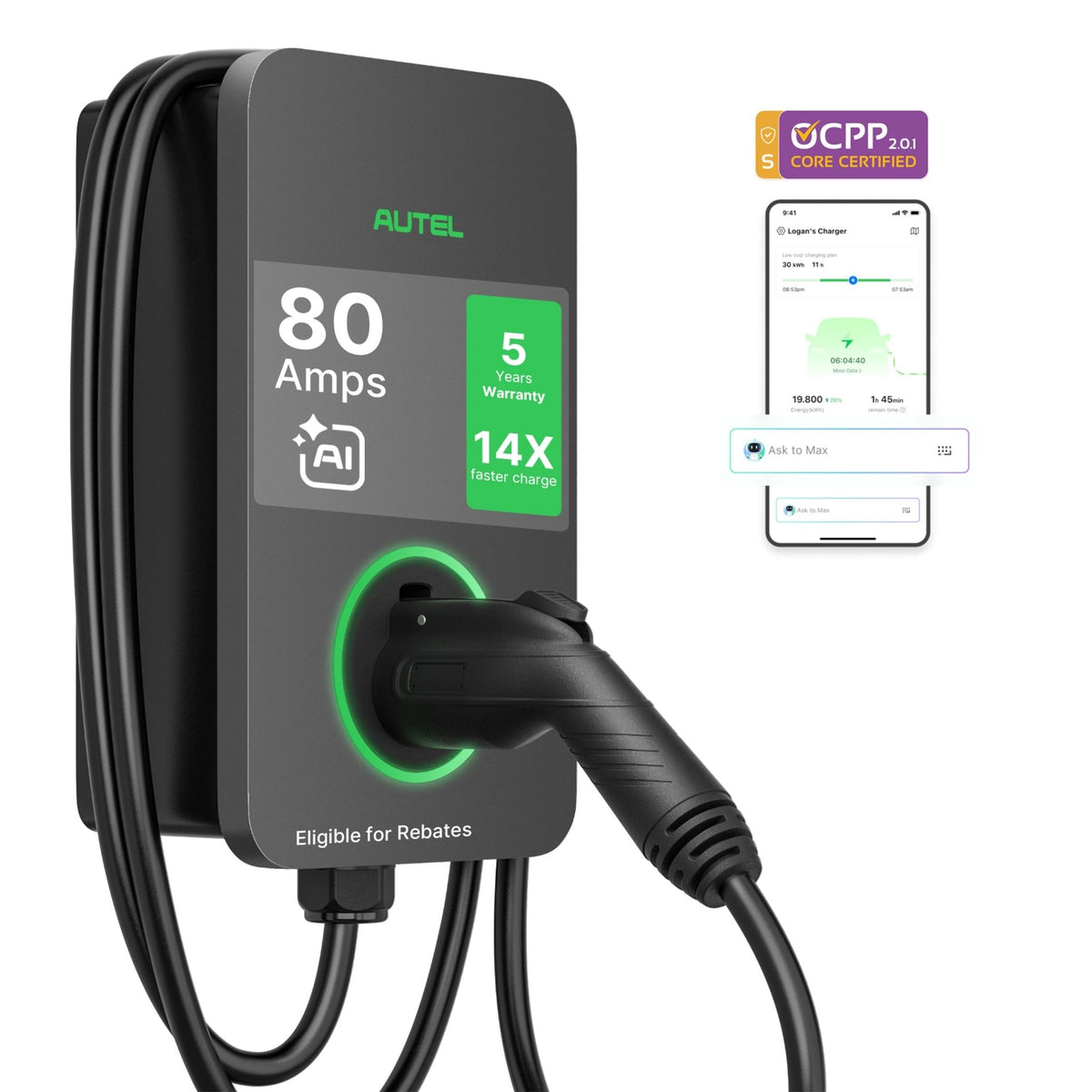 AC Pro 80A 19.2kW Residential EV Charger | CA - Home Power Tech