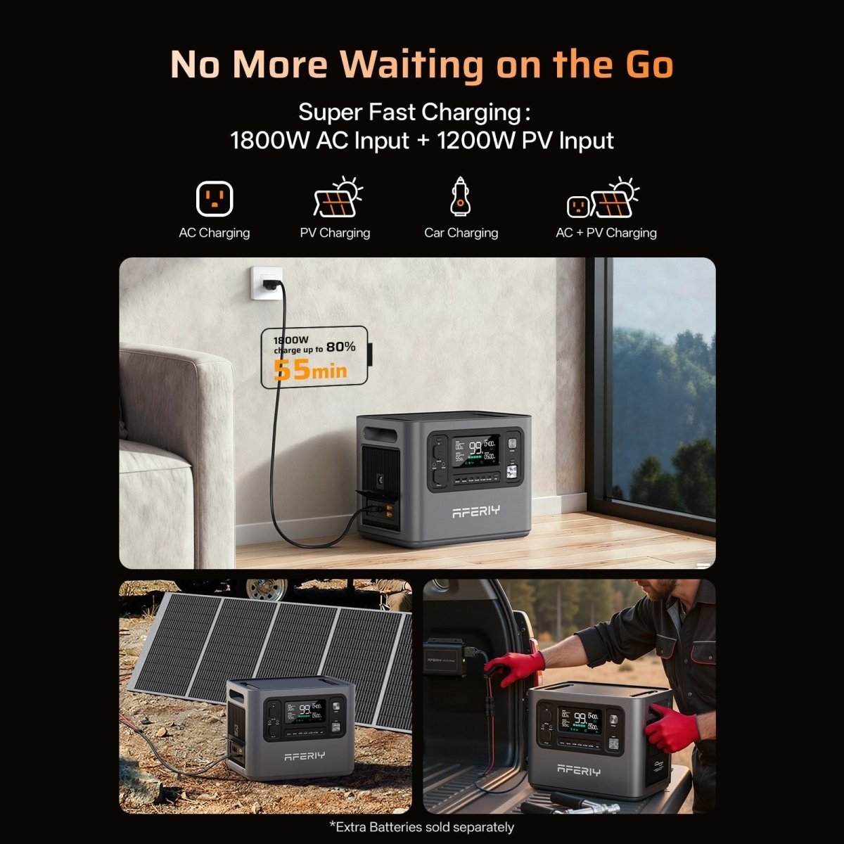 AFERIY 2048Wh Extra Battery(for 2800W power station) - Home Power Tech
