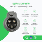 Autel J1772 Level 2 EV Charger Replacement Cable - Home Power Tech