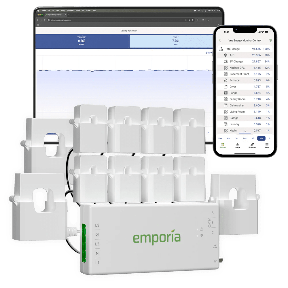 Emporia Vue 3 3-PHASE Energy Monitor - Home Power Tech