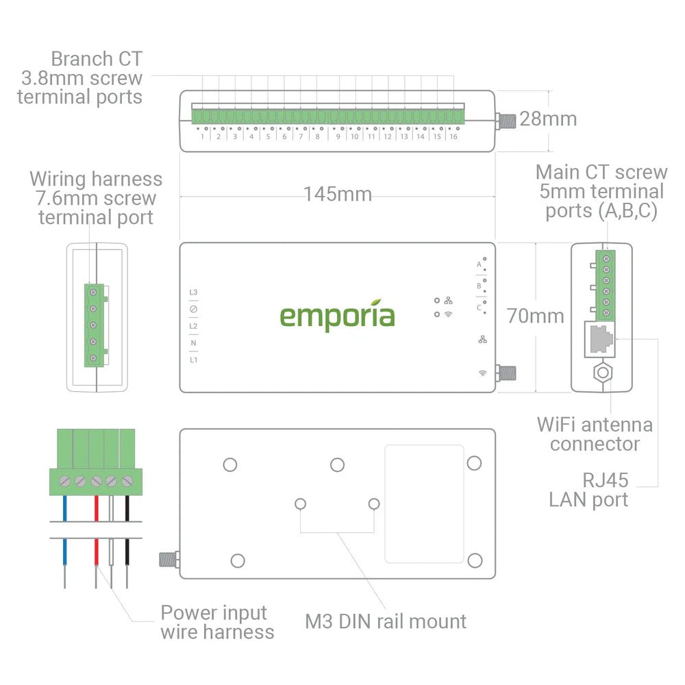 Emporia Vue 3 3-PHASE Energy Monitor - Home Power Tech