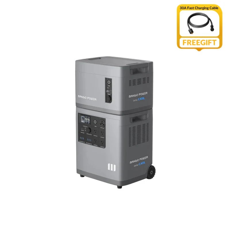 Mango Power E Big Battery Solar Generator Kit – 7kWh + 2 × 400W Solar Panels - Home Power Tech