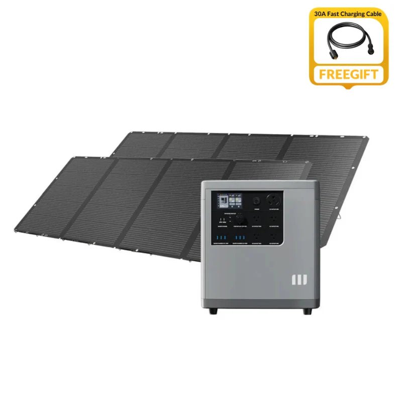 Mango Power E Solar Generator Kit Pro – 3533Wh Power Station + 2 × 400W Solar Panels - Home Power Tech