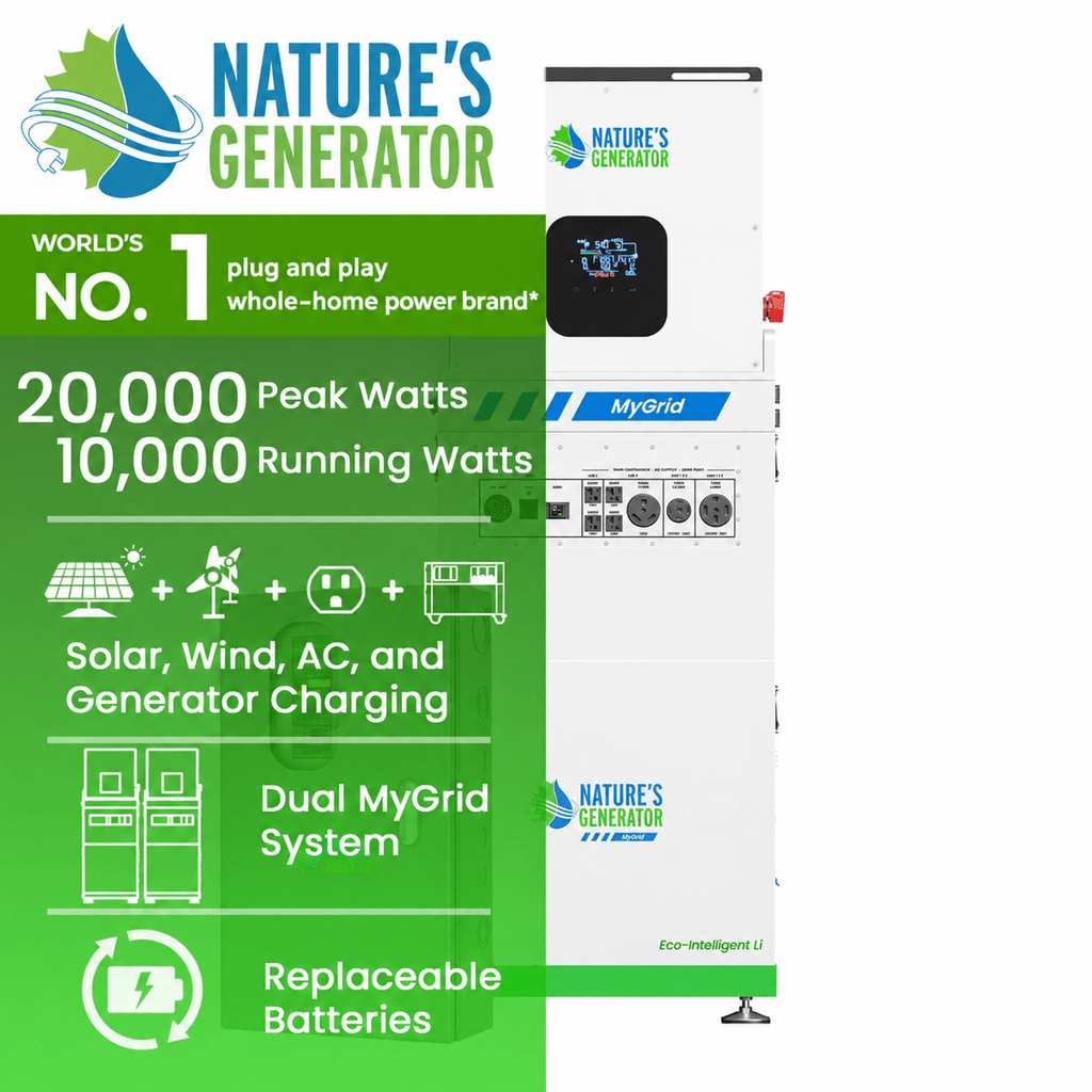MyGrid 10K with Transfer Switch for House Battery Backup - Home Power Tech