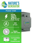 Nature's Generator 30A Power Inlet Box - Home Power Tech