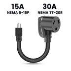 Nature's Generator 30A to 15A Step Down Adapter - Home Power Tech