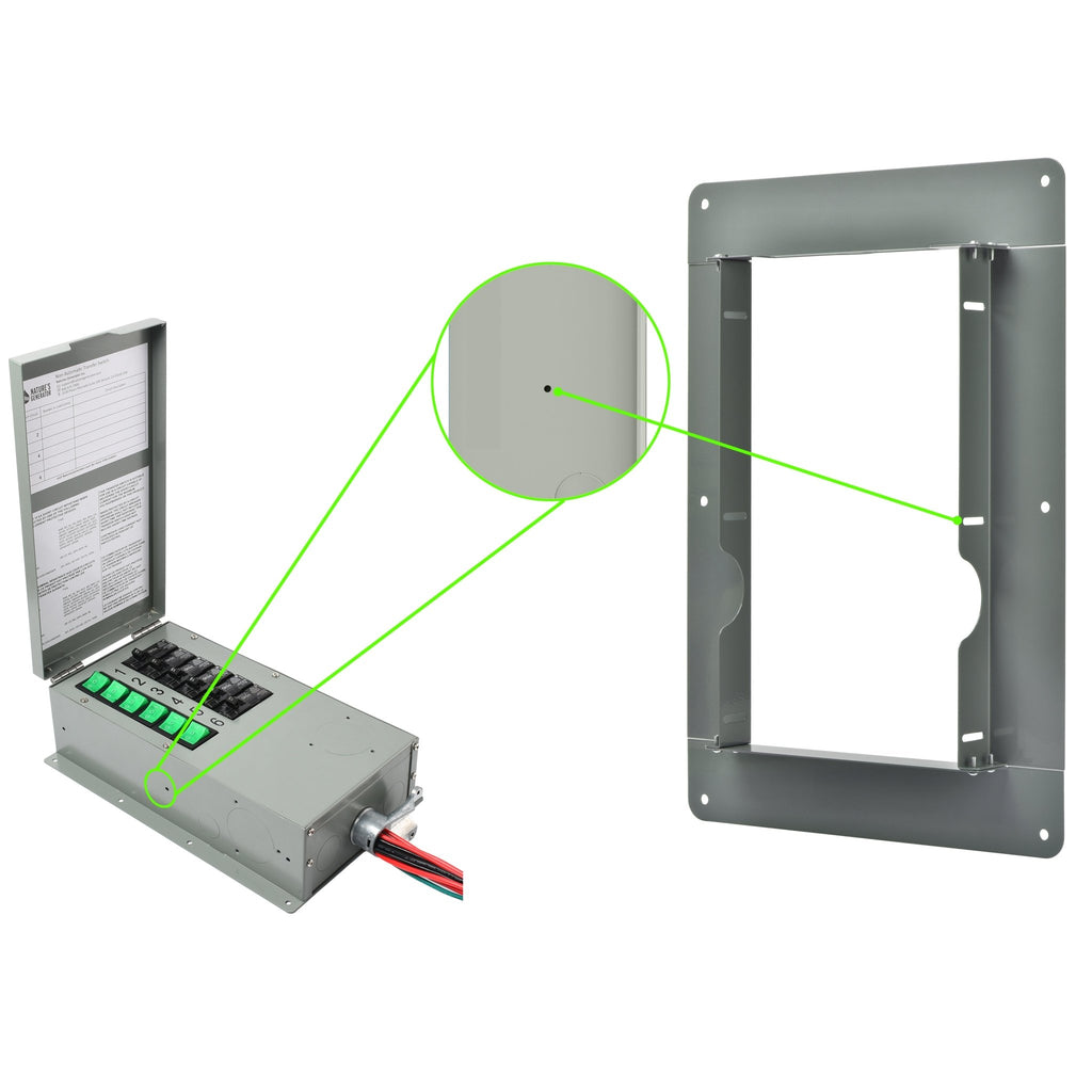 Nature's Generator 4 or 6 Circuit Manual Transfer Switch Flush Mount - Home Power Tech