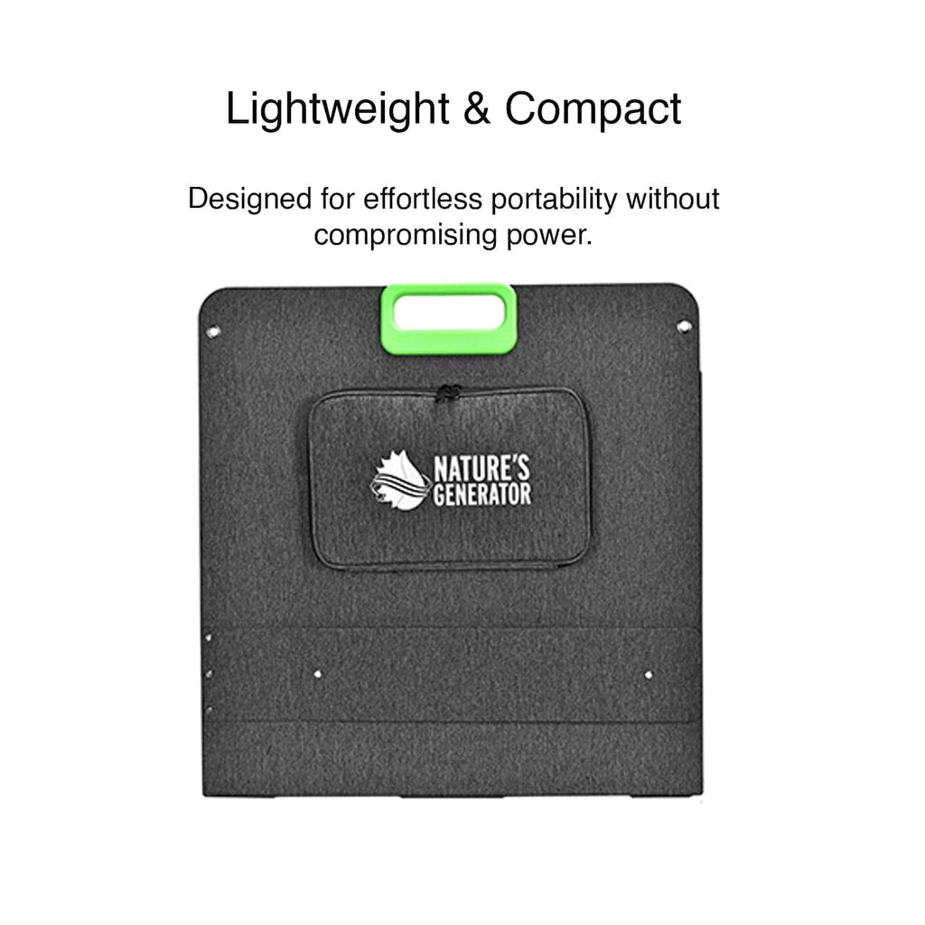 Nature's Generator Folding 200W Solar Panel - Home Power Tech