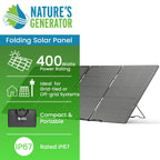 Nature's Generator Folding 400W Solar Panel - Home Power Tech