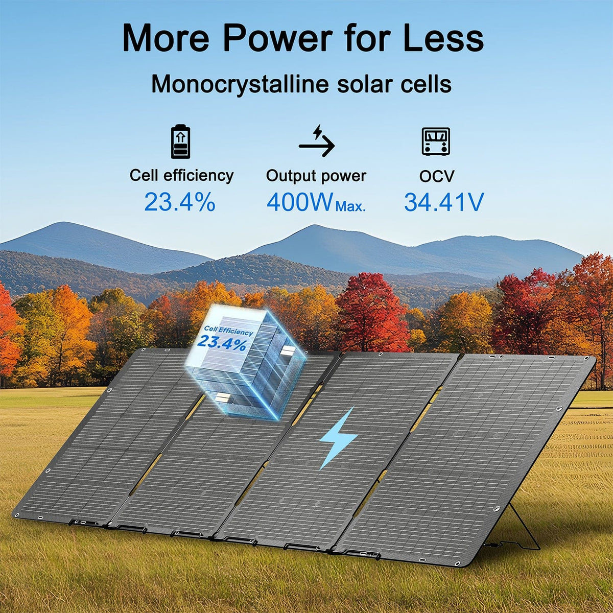 Nature's Generator Folding 400W Solar Panel - Home Power Tech