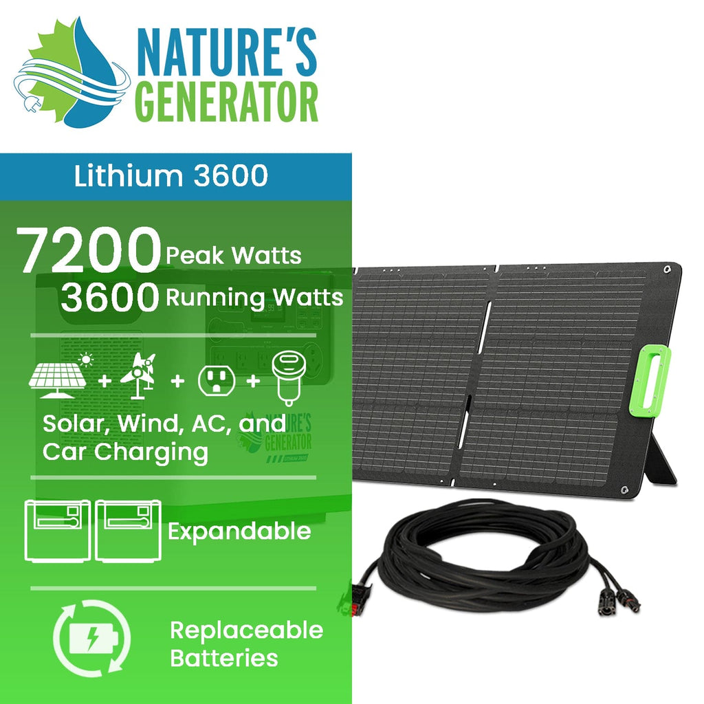 Nature's Generator L3600 Expandable Solar Generator - Home Power Tech