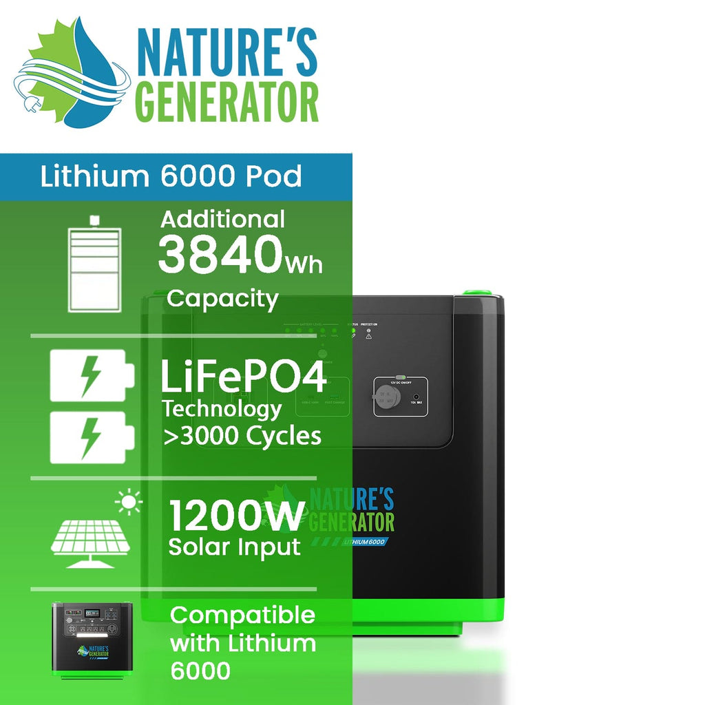 Nature's Generator Lithium 6000 Power Pod - Home Power Tech