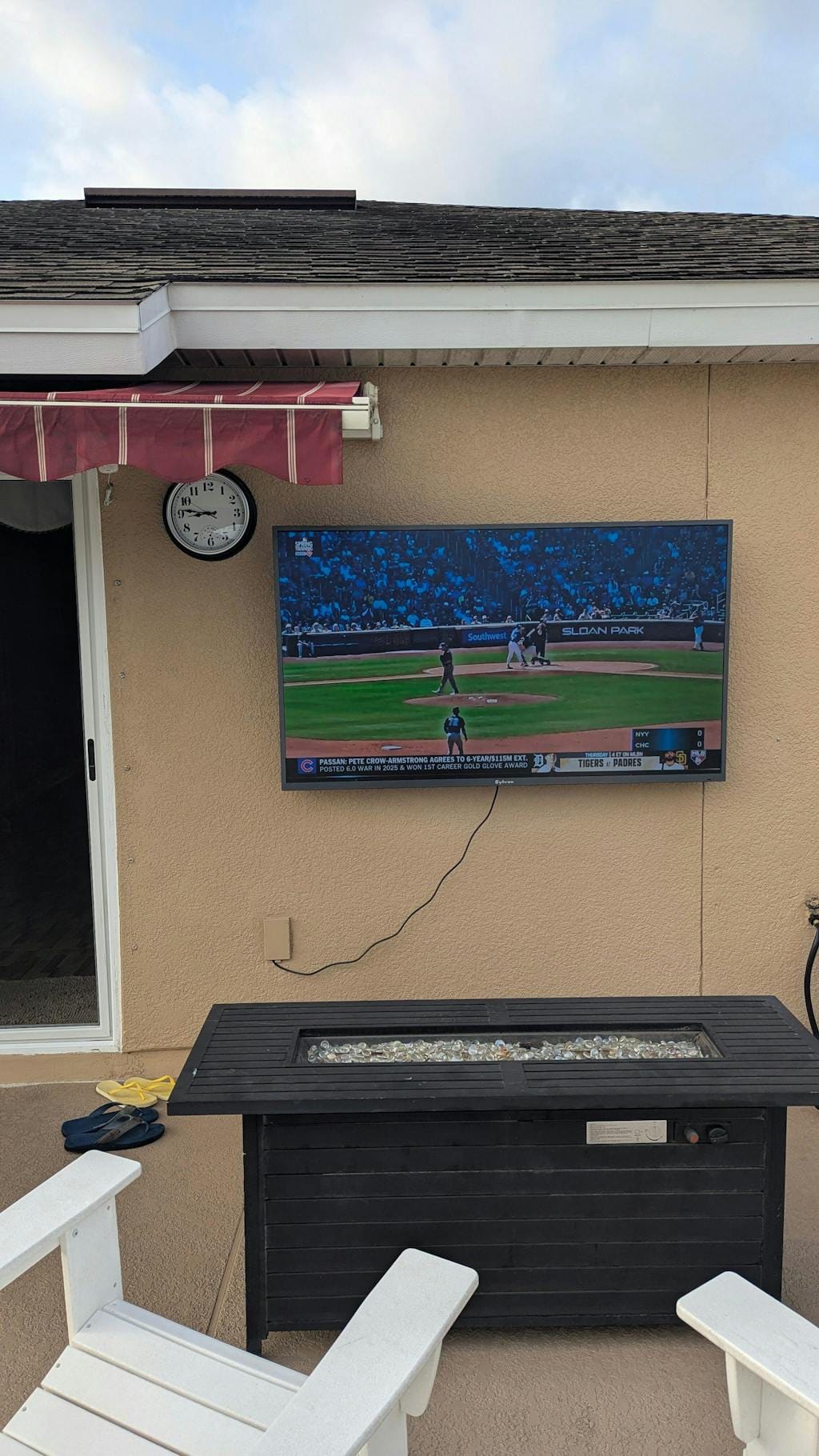 Outdoor Partial Sun TV Deck Pro 2.0/3.0 QLED Series 75" - Home Power Tech