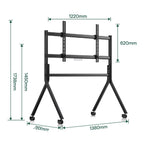 Outdoor Y-Type Rolling TV Cart for 65"-75" TVs - Home Power Tech