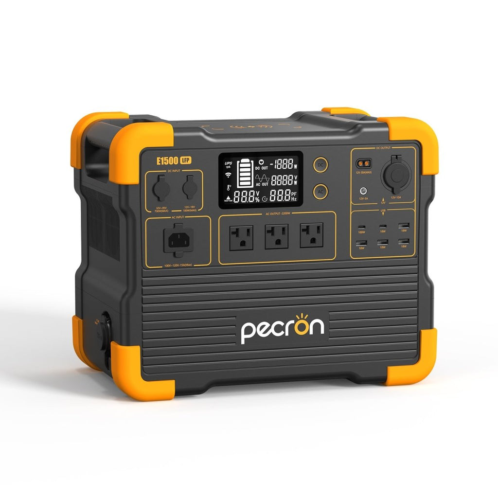 PECRON E1500LFP Expandable Portable Power Station 2200W 1536Wh - Home Power Tech