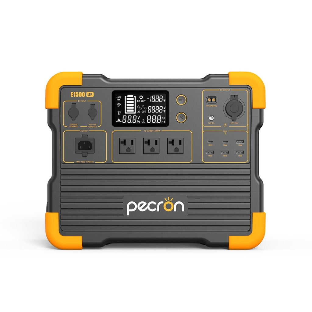 PECRON E1500LFP Expandable Portable Power Station 2200W 1536Wh - Home Power Tech