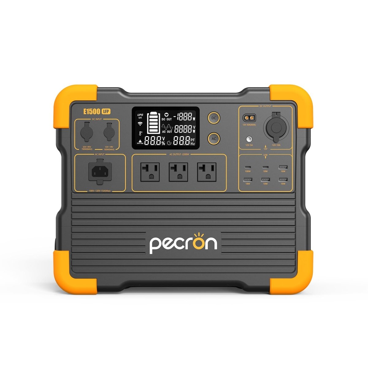 PECRON E1500LFP Expandable Portable Power Station 2200W 1536Wh - Home Power Tech