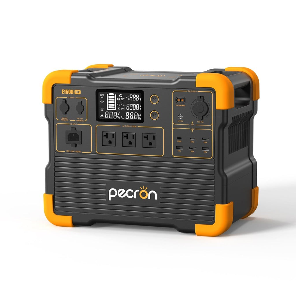 PECRON E1500LFP Expandable Portable Power Station 2200W 1536Wh - Home Power Tech