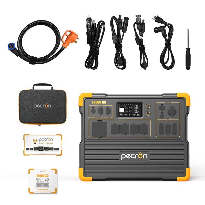 PECRON E3600LFP Portable Power Station 3600W 3072Wh - Home Power Tech