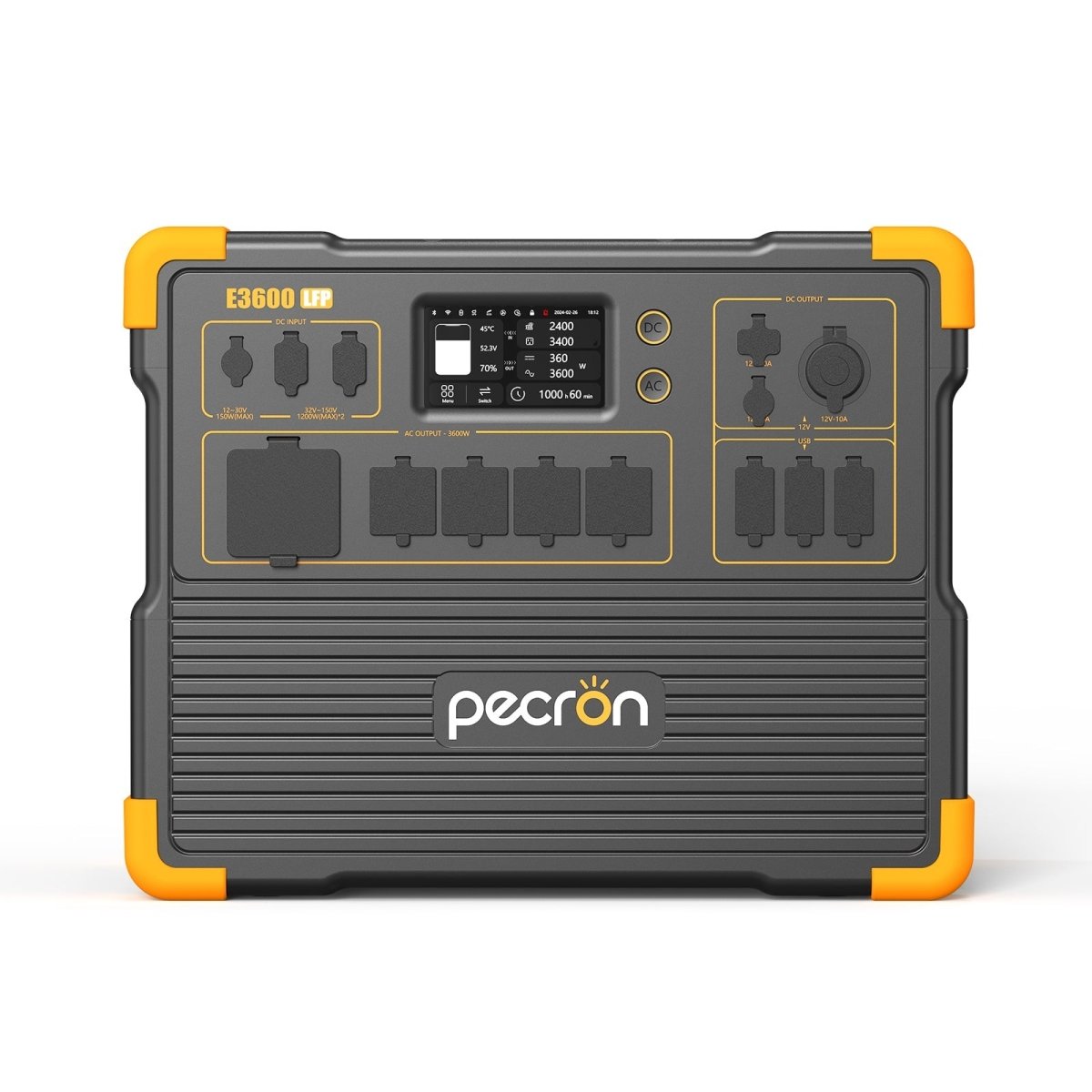 PECRON E3600LFP Portable Power Station 3600W 3072Wh - Home Power Tech