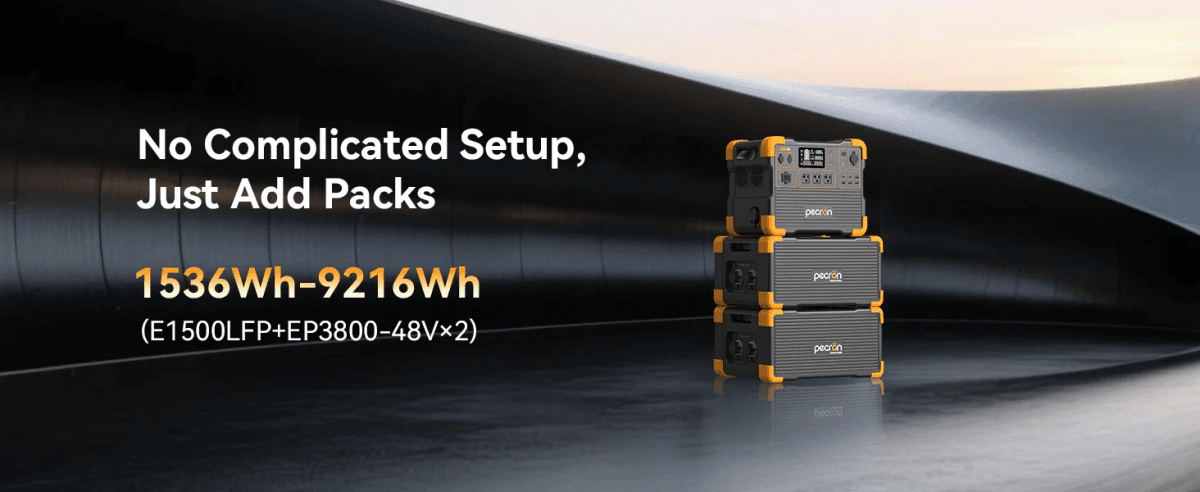 PECRON EP3800 - 48V Expansion Battery 3072Wh for E1500LFP/ E3600LFP/ E1000LFP/ E2400LFP/ F3000LFP - Home Power Tech