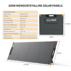 PECRON PV200 200W Portable Solar Panel Waterproof IP67 - Home Power Tech
