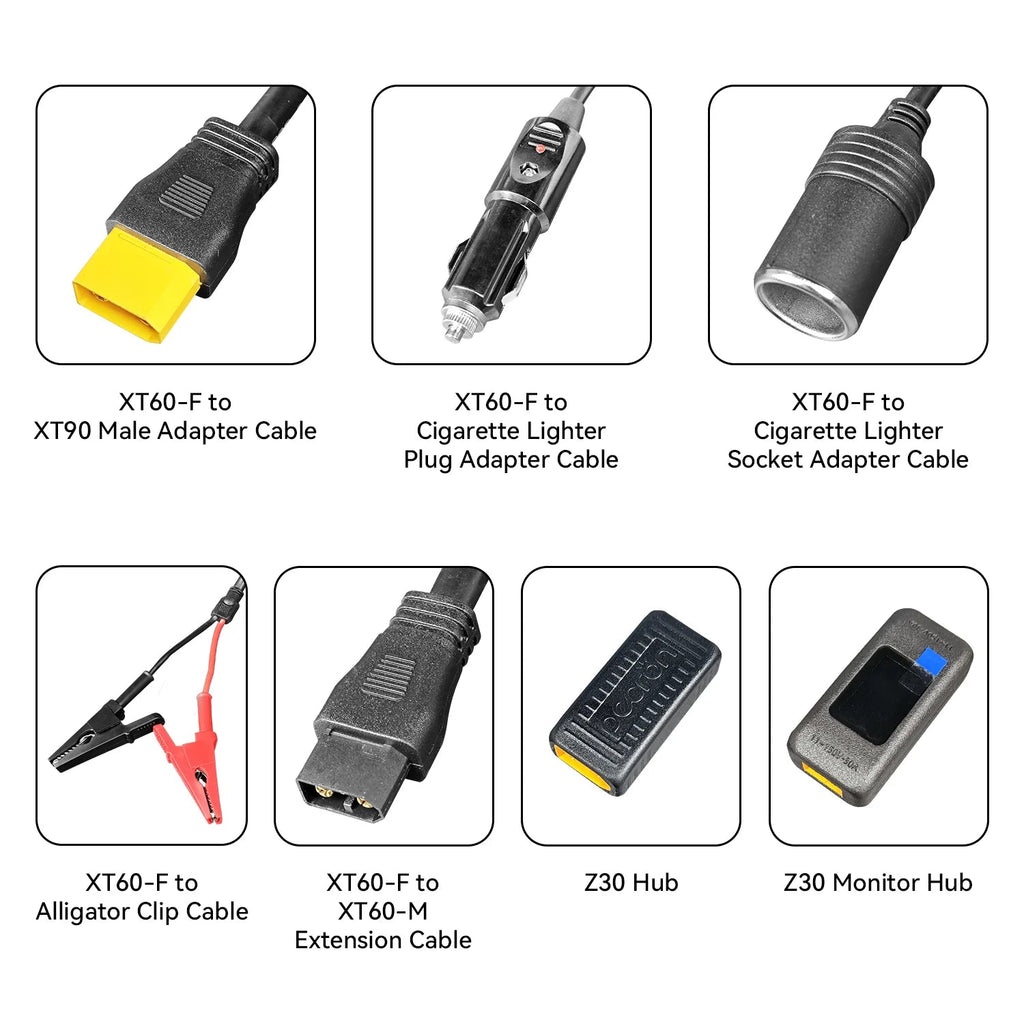 PECRON U20 Universal Cable Kit with 17 Different Adapter Cables for Power Station, Solar Panel - Home Power Tech