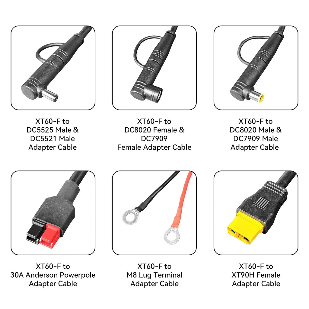 PECRON U20 Universal Cable Kit with 17 Different Adapter Cables for Power Station, Solar Panel - Home Power Tech