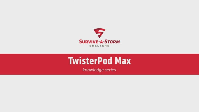 Survive A Storm TwisterPod Max Six Person Above Ground Steel Tornado Shelter
