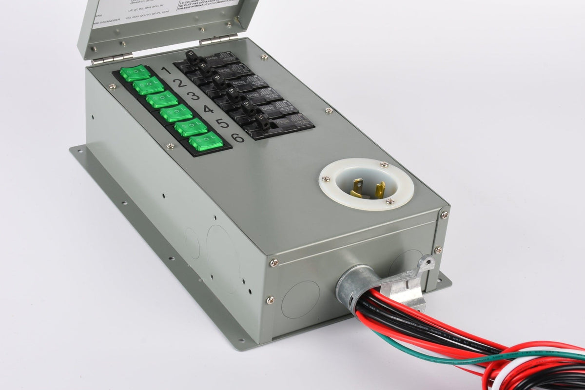 Refurbished - 120V 30A 6-Circuit Non-Automatic Transfer Switch - Home Power Tech
