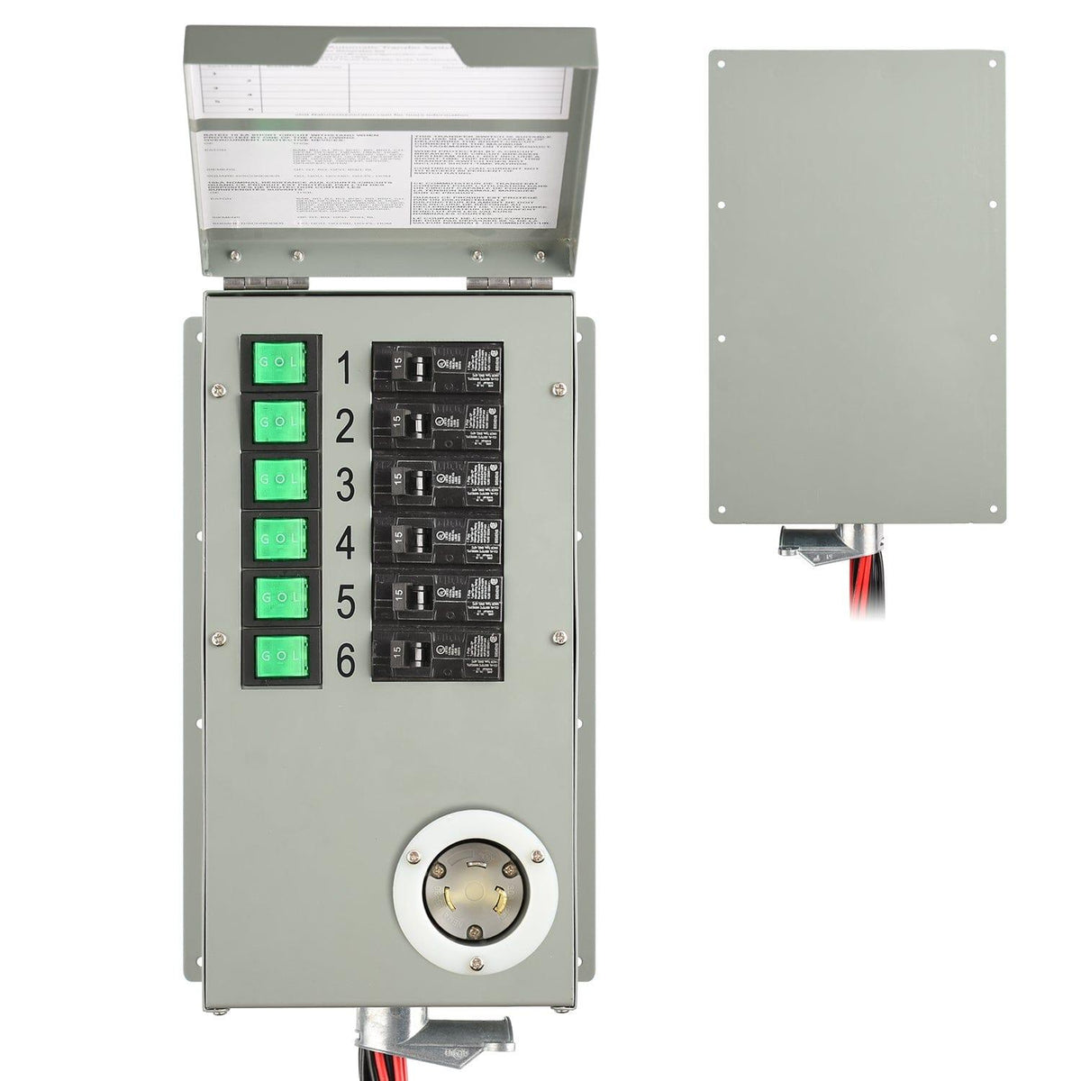 Refurbished - 120V 30A 6-Circuit Non-Automatic Transfer Switch - Home Power Tech