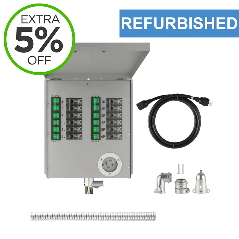Refurbished - Nature's Generator 120/240V 30A 12-Circuit Non-Automatic Transfer Switch - Home Power Tech