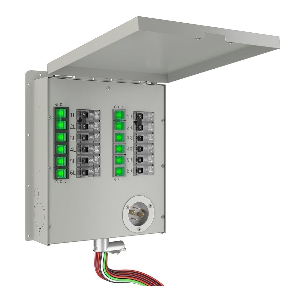 Refurbished - Nature's Generator 120/240V 30A 12-Circuit Non-Automatic Transfer Switch - Home Power Tech