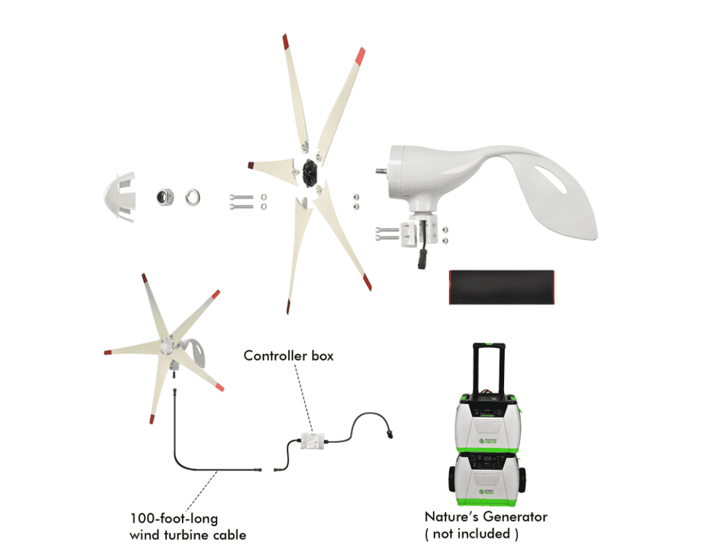 Refurbished - Nature's Generator 150W Wind Turbine - Home Power Tech