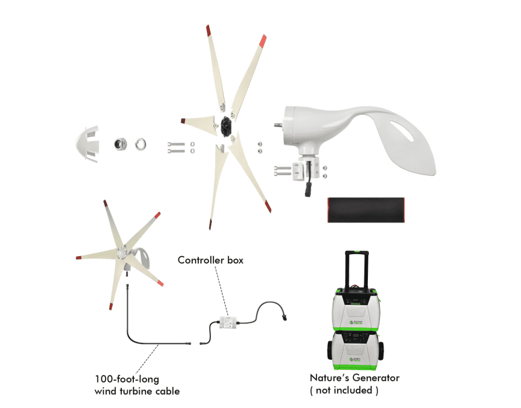 Refurbished - Nature's Generator 150W Wind Turbine - Home Power Tech